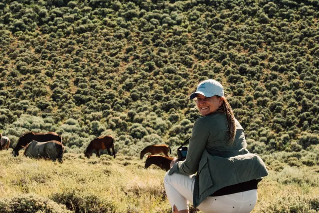 Behind the scenes on the Wild Beauty documentary shoot.