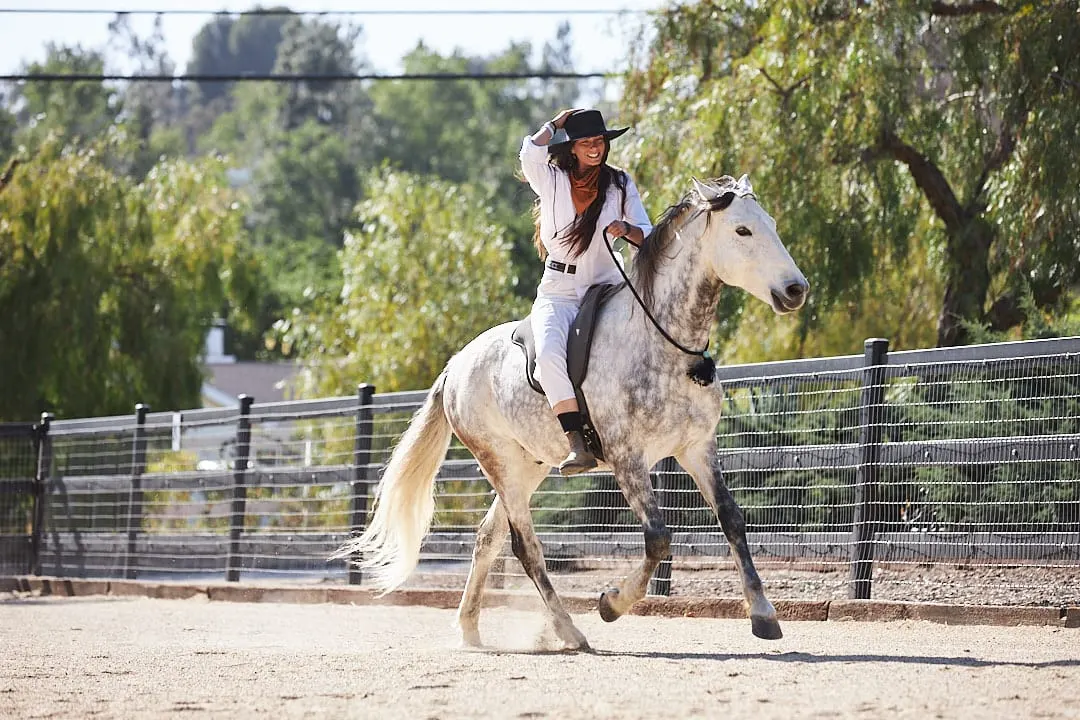Alex Sadiac riding Ghost