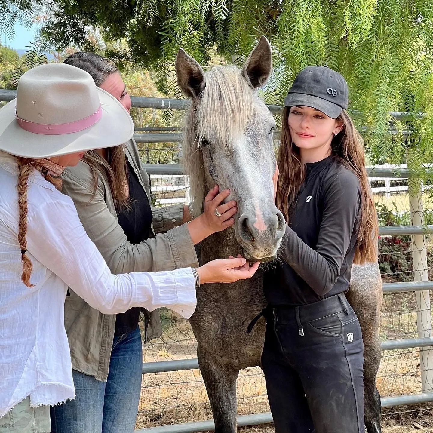 Mackenzie Foy with Whisper of the Wild after her adoption.